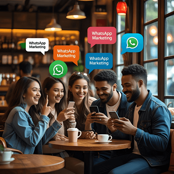 WhatsApp marketing service illustration