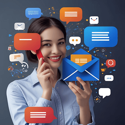 Promotional SMS campaign illustration